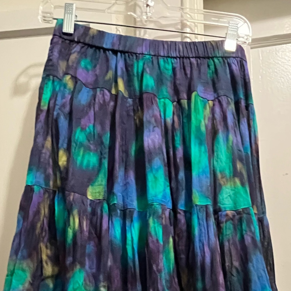 Isabel MARANT ETOILE Elfa Printed Midi Skirt size 36 blue/green print sz small - Picture 11 of 16